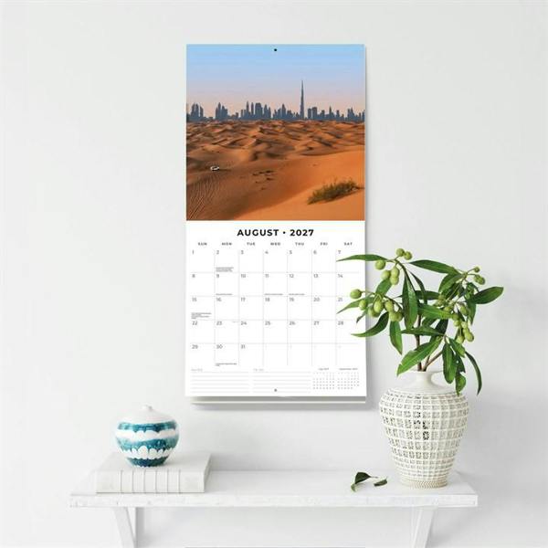 Asia United Arab Emirates Calendar 2027, Wall Calendars, Month To View, Travel, Gift