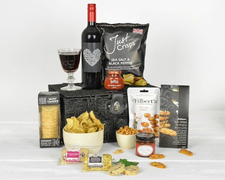 Highland Fayre Special Occasion Red Wine and Cheese Hamper