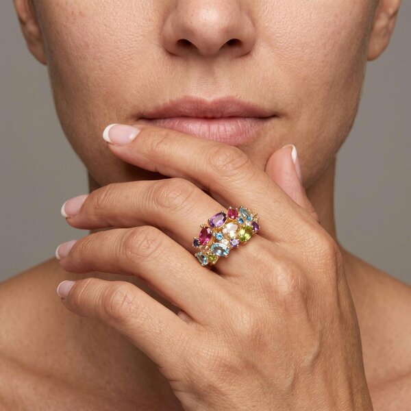 Uchi & Soto Hanabi Multi Stone Statement Ring