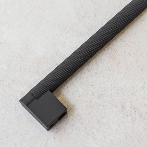 Handle & Home 160mm Gunmetal Knurled Cabinet Handle Dark Grey Anthracite Cupboard Pull