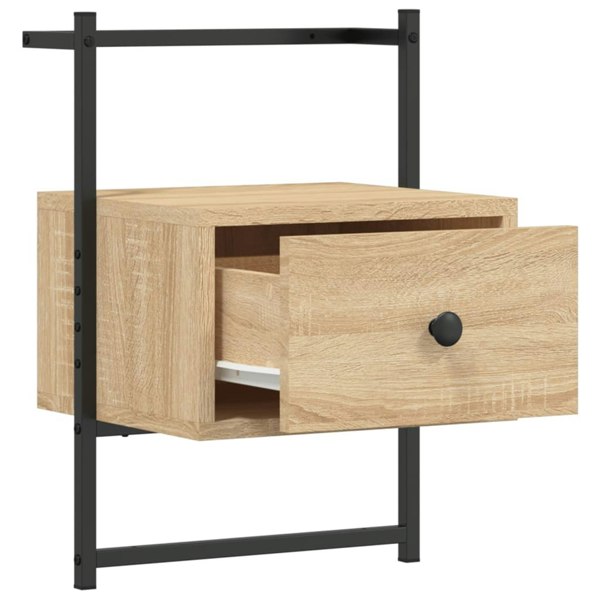 Berkfield Bedside Cabinets Wall-mounted 2 pcs Sonoma Oak 35x30x51 cm Engineered Wood
