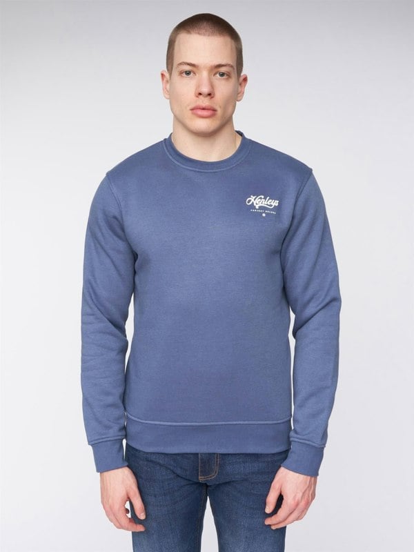 Henleys Scripthen Crew Sweatshirt - Deep Blue