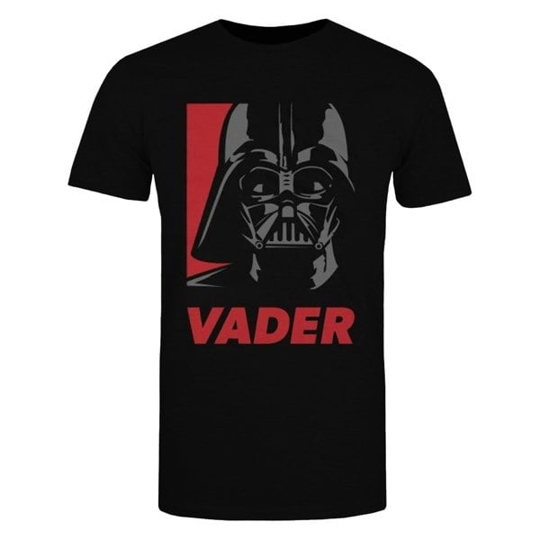 Star Wars Boys Darth Vader Poster Cotton T-Shirt - Black