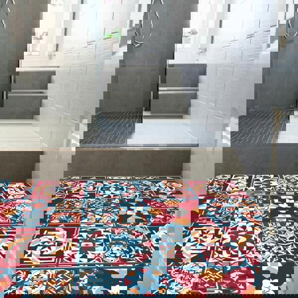 WFS6014 - Westminster Tiles Melange Floor Sticker 120cm x 60 cm