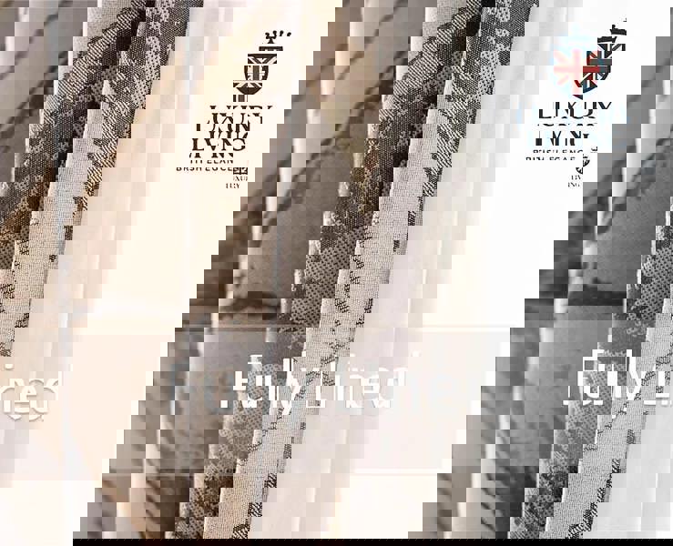 Luxury Living Luxury Diamond Jacquard Metallic Fully Lined Ring Top Curtains