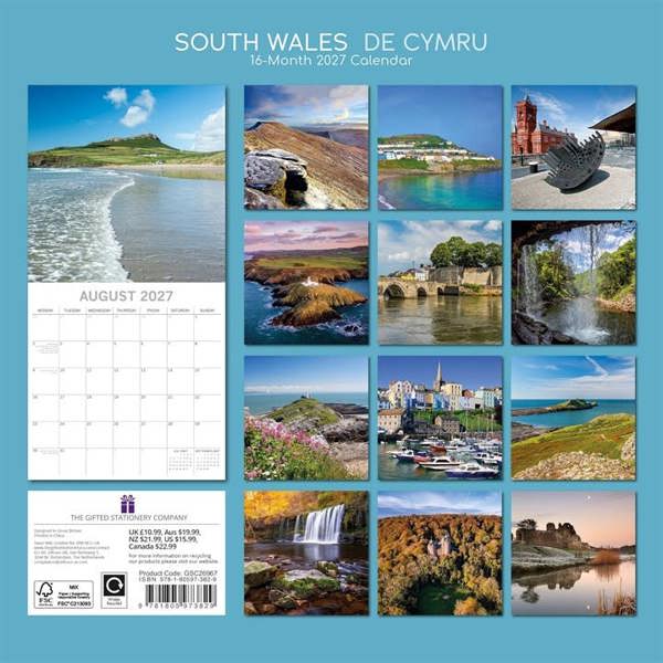 South Wales Calendar 2027, Wall Calendars, Month To View, Travel, Gift