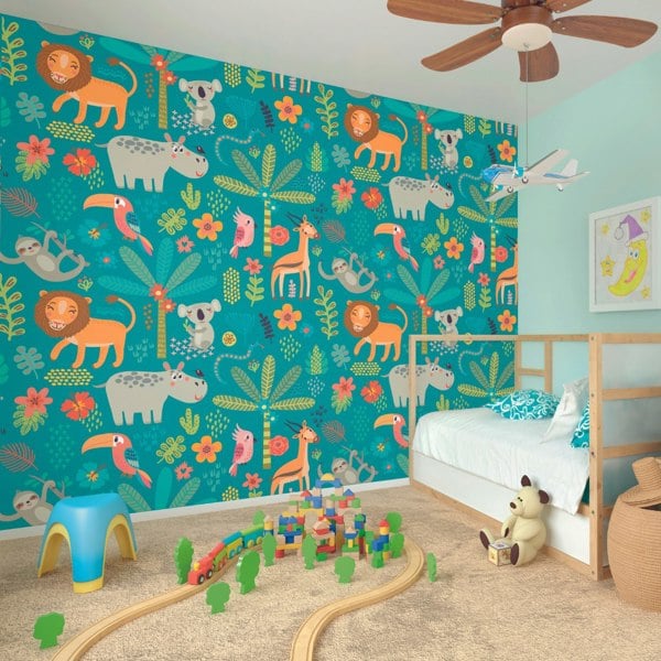 Origin Murals Jungle Animals Wall Mural