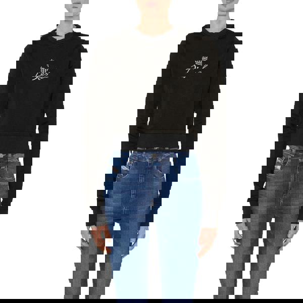 Diesel Womens/Ladies Slimmy Crew Neck Sweatshirt - Black - 