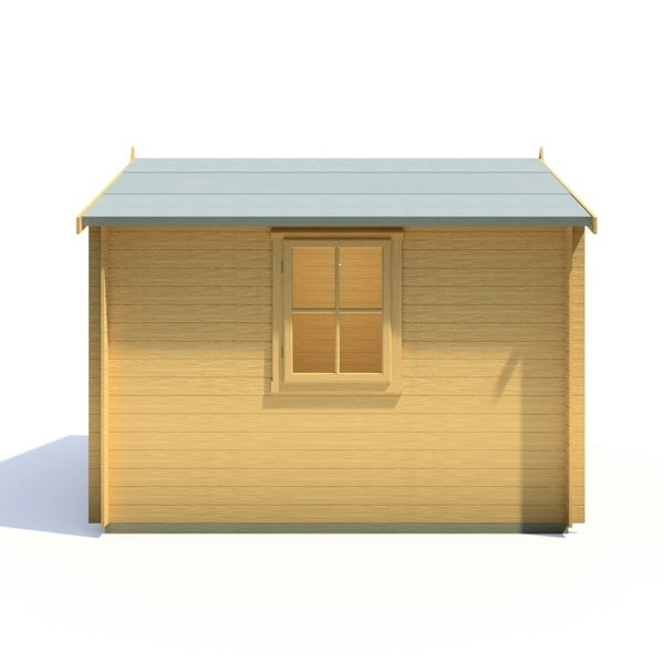 Shire Danbury 10x10 Log Cabin 19mm interlock  Cladding - Best Shed