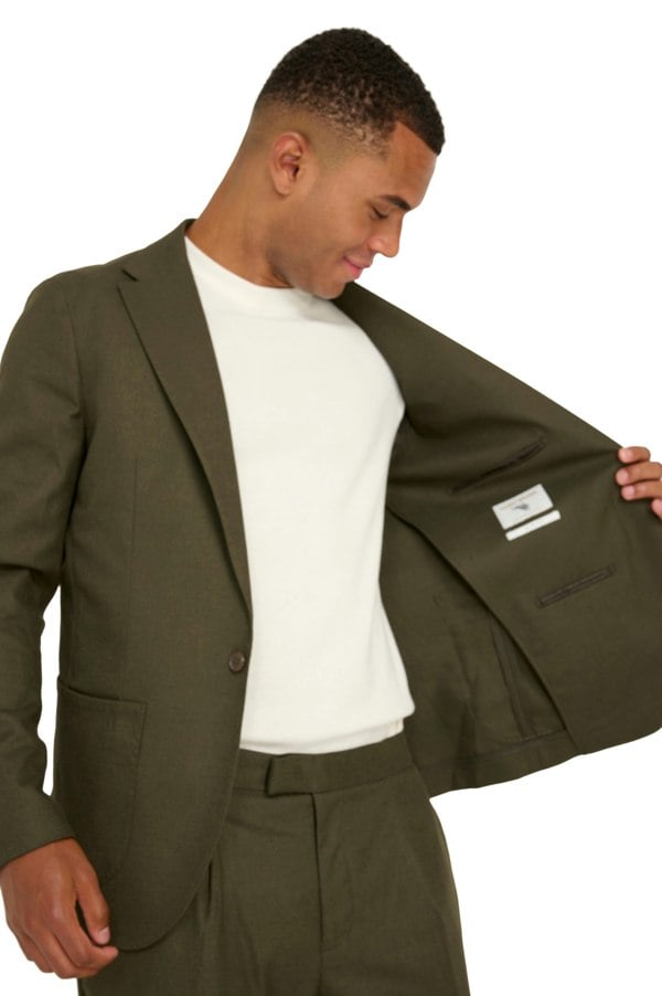 Harry Brown London Arthur Flannel Blazer - Khaki