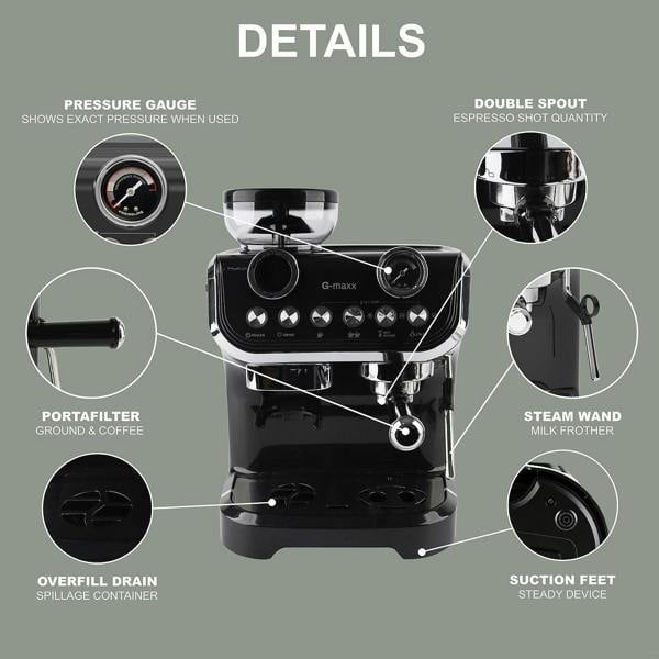 G-Maxx Barista Style Home Coffee Machine