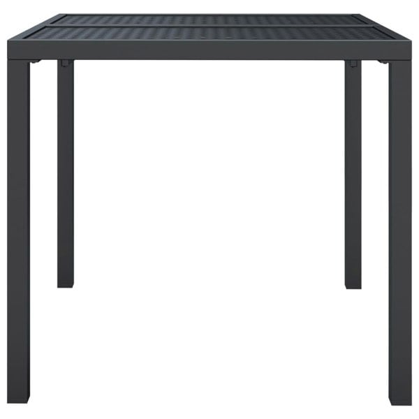 Berkfield Garden Table Anthracite 80x80x72 cm Steel