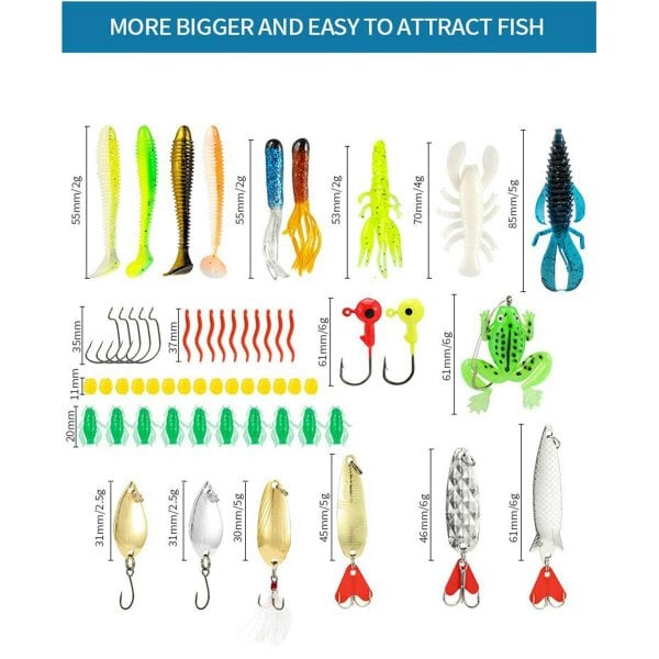 Leaper 24-piece Christmas Countdown Fishing Set