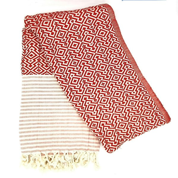 Harfi Nisa Hammam Towel, Red