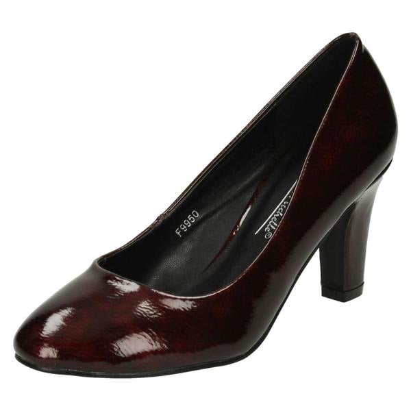 Anne Michelle Ladies Anne Michelle Patent Court Shoes