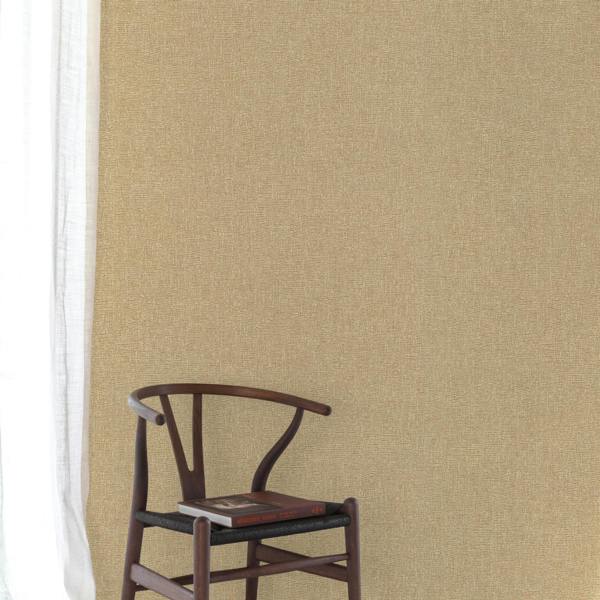 Grandeco Boutique Atogo Semi Plain Woven Effect Luxury Weight Embossed Wallpaper, Sand