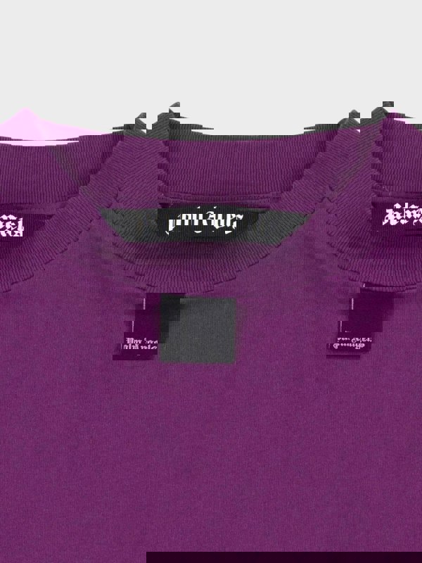 Palm Angels Blurry Logo Over Tee Purple - Supplied FashionPalm Angels