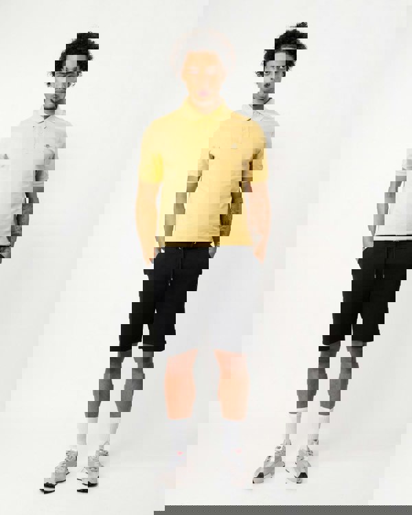 GANT Regular Fit Shield Logo Sweat Shorts - 5 Black - CHO - Designer Mens Shorts