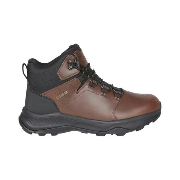 Mountain Warehouse Mens Exploration Leather Waterproof Walking Boots - Brown - 