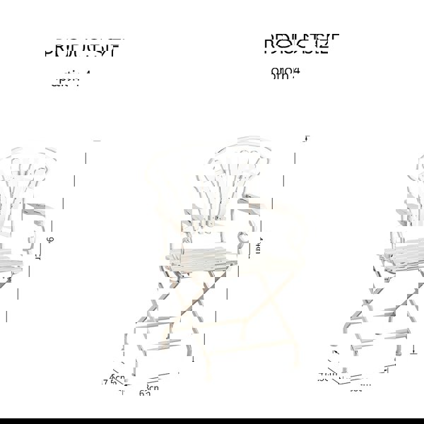Antonia Outdoor Garden Dining Table Set, Iron-Rit Concept-Option 4 Garden Chairs x 2-Rit Concept