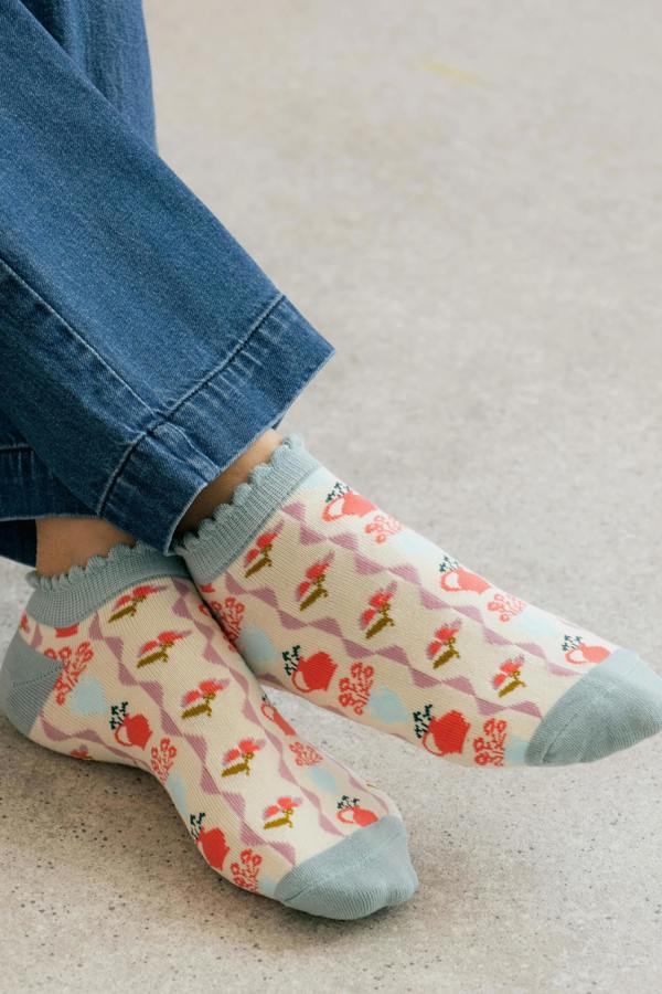 Lily & Me Potting Shed Trainer Socks