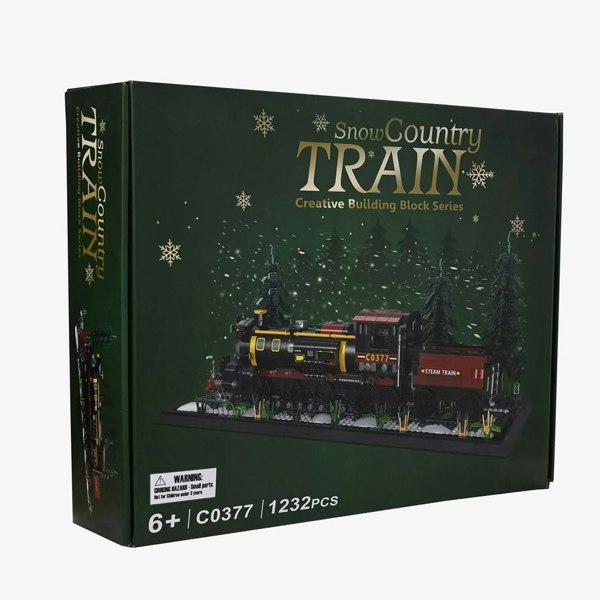 T. H. Baker Toy Shop Snow Country Train Brick Building Set Accessory XM15907