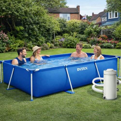 INTEX Rectangular Pool Metal Frame 260 X 160 X 65cm