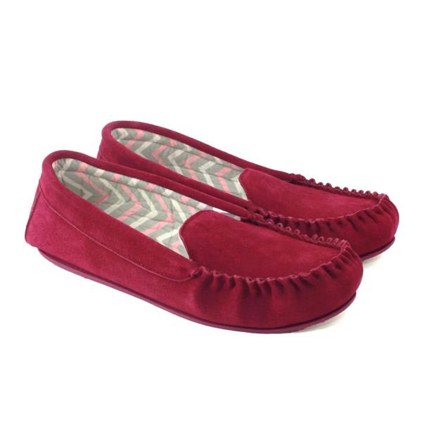 Eastern Counties Leather Womens/Ladies Ffion Suede Moccasins - Wine - 