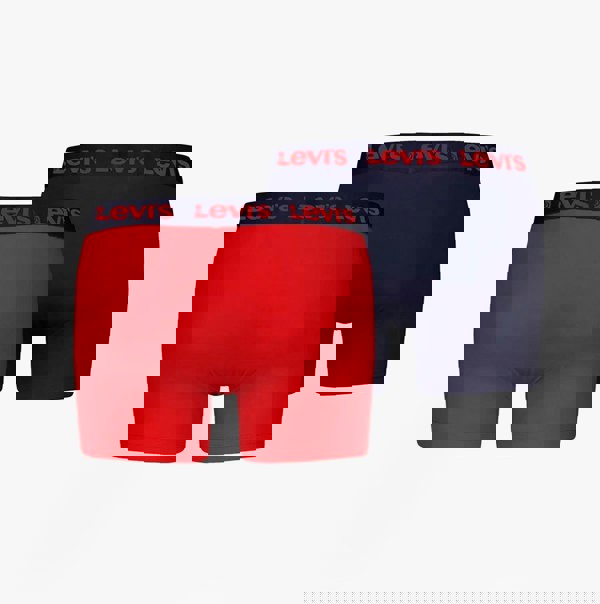 Levi's REPEAT LOGO Mens 3-Pack Trunks Red Combo
