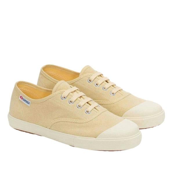 Superga Womens/Ladies 2118 Cotton Stone Wash Trainers - Off White - 