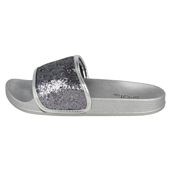 Spot On Girls Spot On Glitter Vamp Sliders