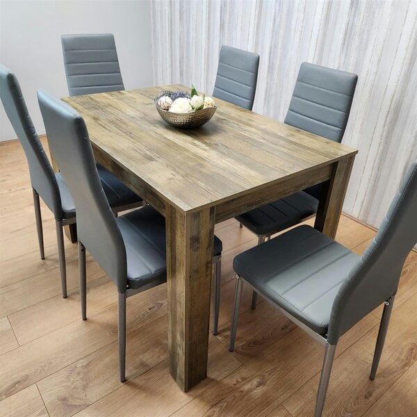 Kosy Koala Dining Table Set with 6 Chairs Dining Room and Kitchen table set of 6