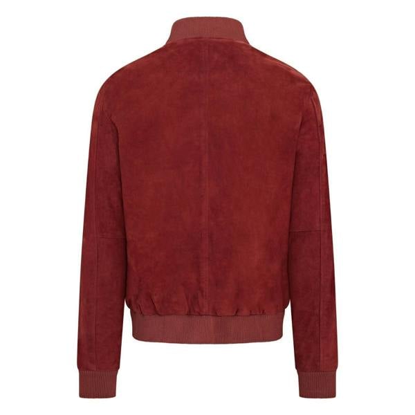 Infinity Leather Mens Soft Goat Suede MA-1 Varsity Bomber Jacket  - Dalian