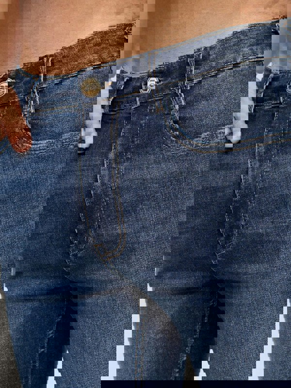 Crosshatch Carpenter Denim Shorts Dark Wash