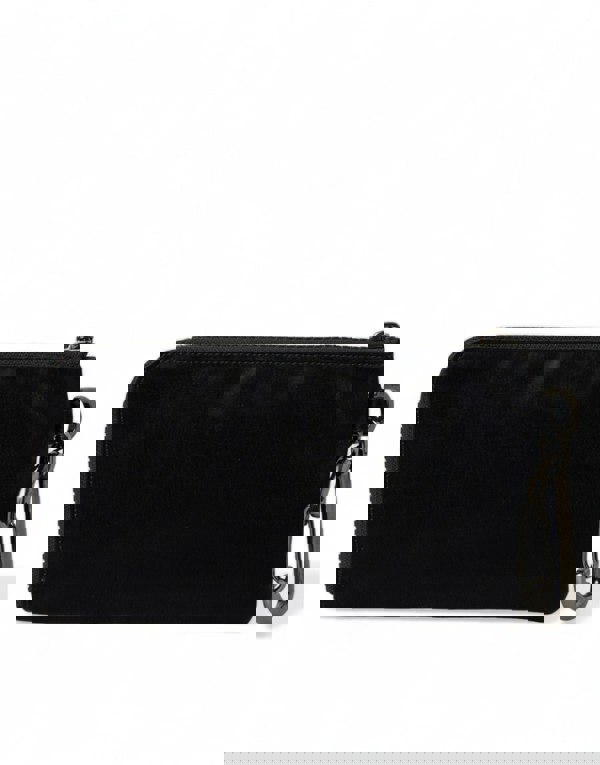 Dolce & Gabbana Black Nylon Keychain with Carabiner Clip