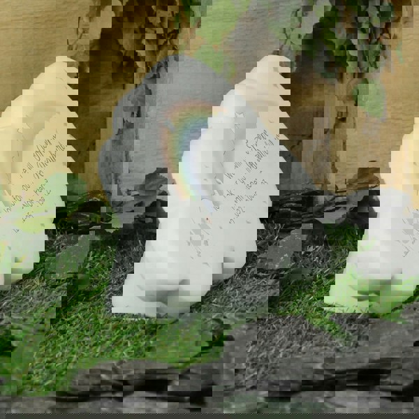 Personalised Memento Company Personalised Rainbow Elephant Cloud Memorial Resin Stone