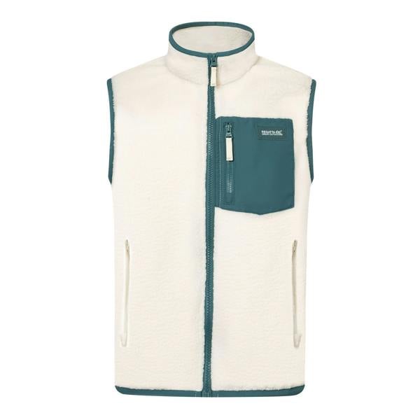 Regatta Childrens/Kids Frankie Fleece Body Warmer - Light Vanilla/Mediterranea - 
