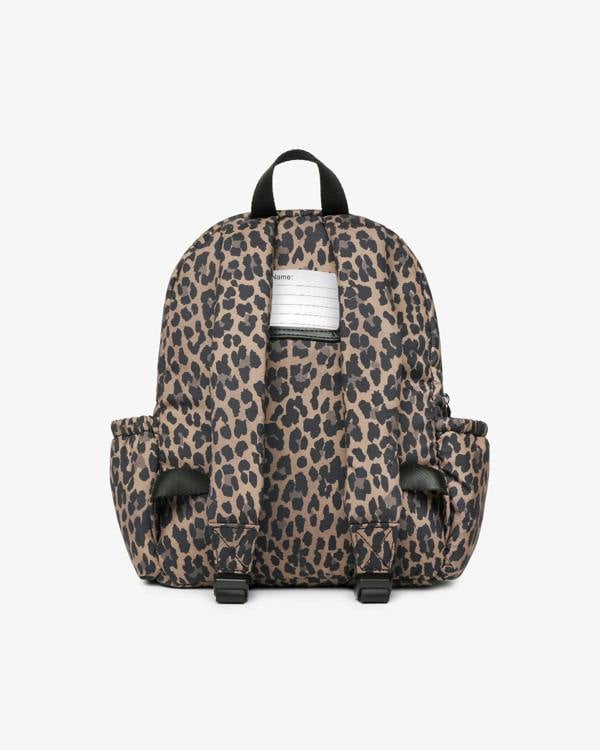 Tiba + Marl Mini Elwood Kids Backpack 2.0 Brown Tonal Leopard Print