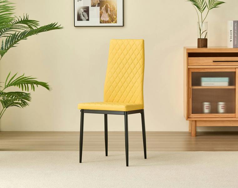 Emily Leather Comfort Dining Chairs - Set of 4 - Madefor.Living