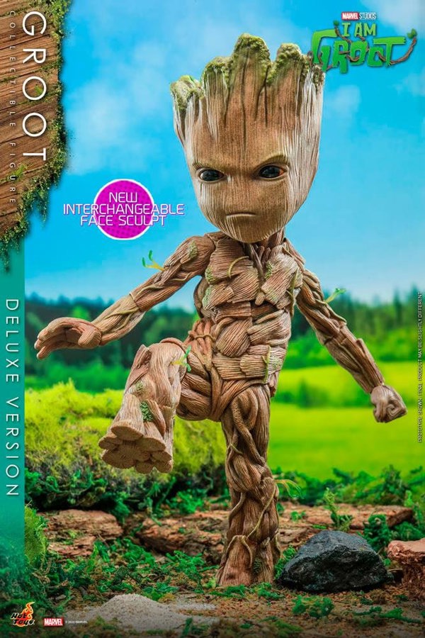 Hot Toys Groot Collectible Figure Deluxe Version I Am Groot Hot Toys 9119432