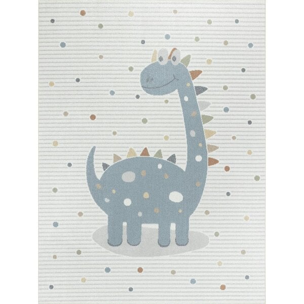 Livabliss Lillian LLL2346 Kids Beige Blue Orange Washable Rug