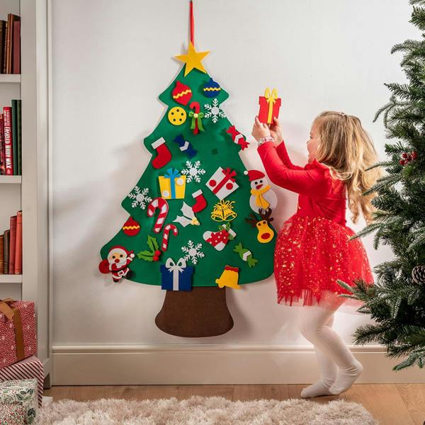Felt Tree with Removable Ornaments