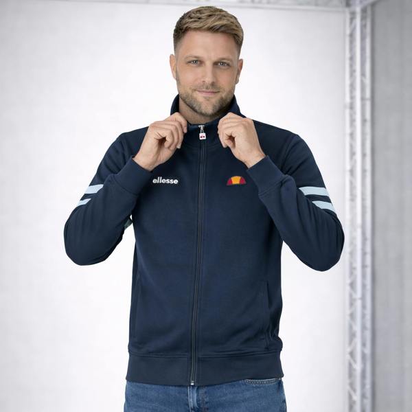 Ellesse Roma Track Top Jacket Navy/Light Blue