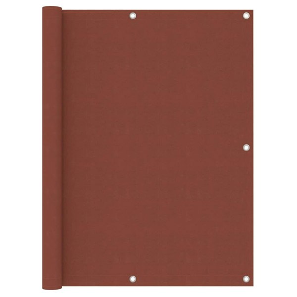 Berkfield Balcony Screen Terracotta 120x400 cm Oxford Fabric