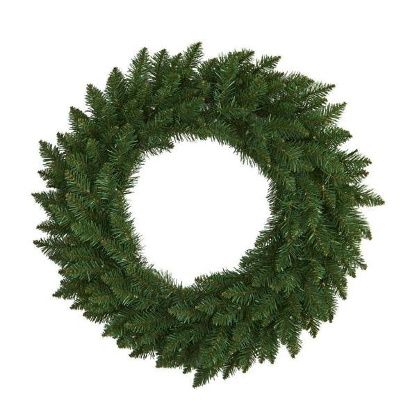 55cm Green Imperial Pine Artificial Christmas Wreath for Door, Fireplace, Stairs and Walls image 1
