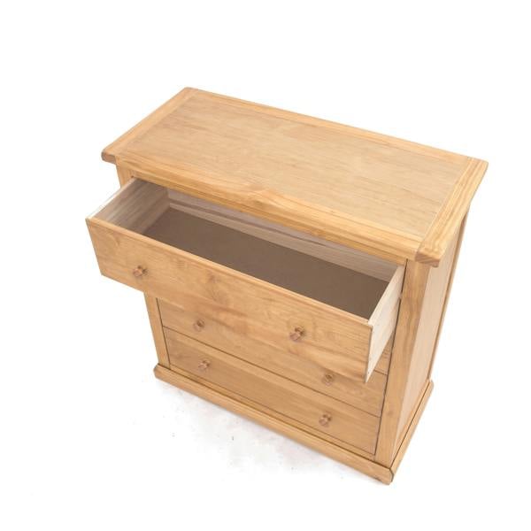 Cabinet Bits Lucca 4 Drawer Chest of Drawers Wood Knob