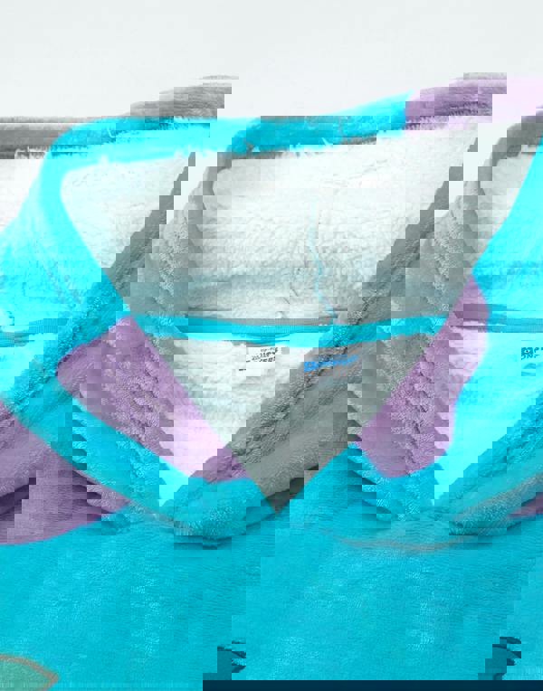 Disney Unisex Blue Monster Inc. Sully Blanket Hoodie (One Size)