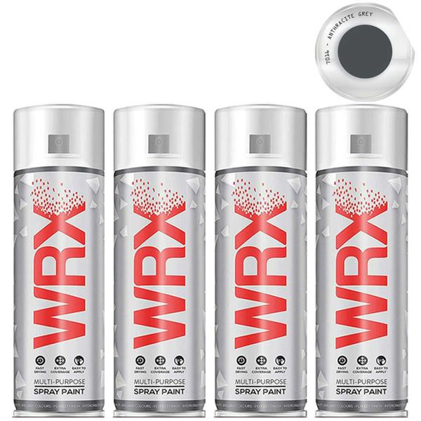 WRX 4X WRX Anthracite Grey Semi Gloss Spray Paint 400ml RAL 7016