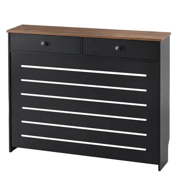 Levede Radiator Cabinet with Drawers Slat Grill Storage Shelf Guard Furniture