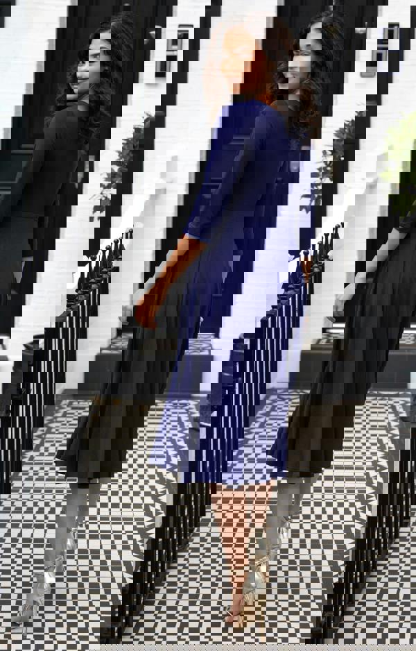 Alie Street London Annie Dress Petite - Eclipse Blue